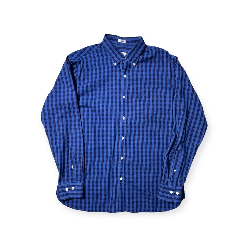 Peter Millar 100% Cotton Button Down Long Sleeve Checkered
